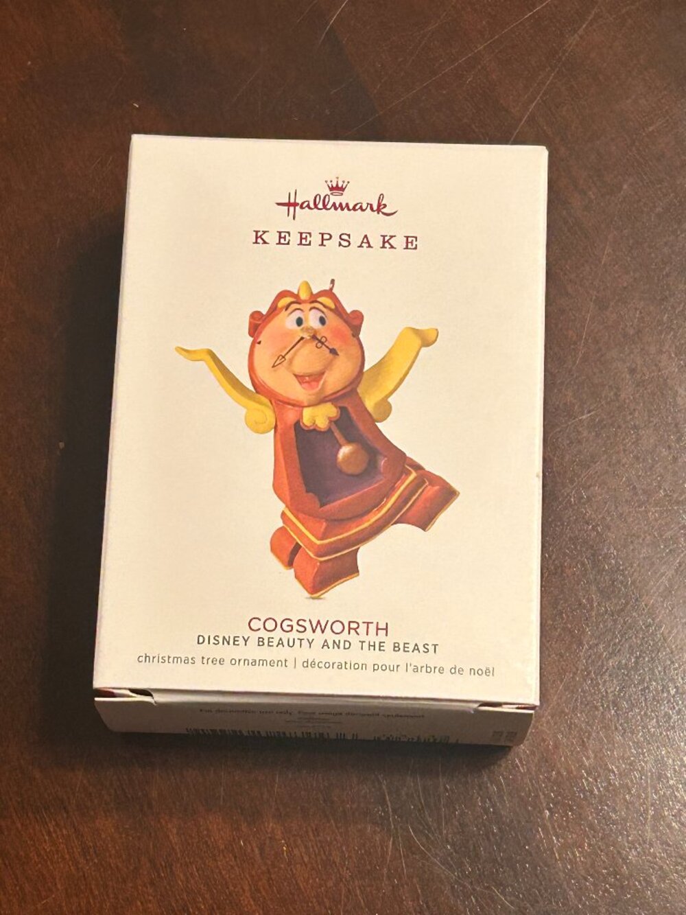 Hallmark Keepsake 2018 Cogsworth Beauty & the Beast Limited Edition Ornament